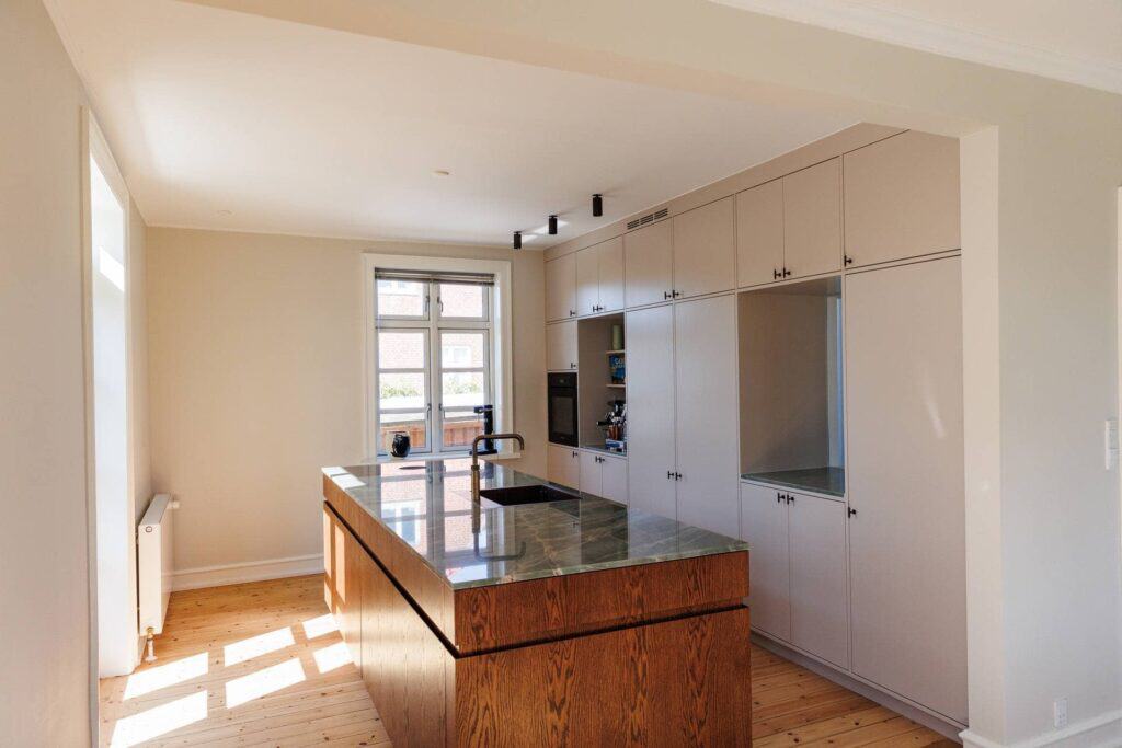 Lille køkken har fået renovering